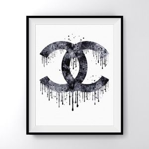 Coco Chanel Artwork Printed on 8x10 Photo Paper